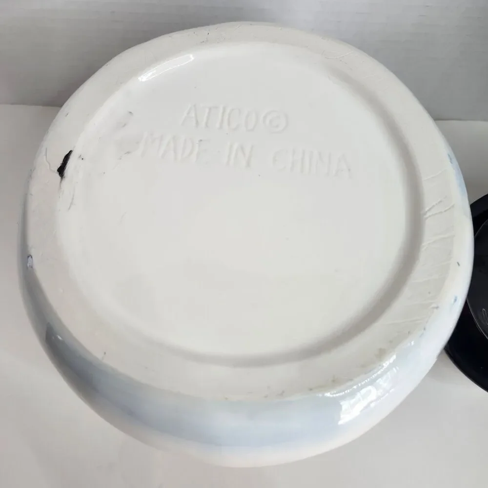 Vintage Atico Frosty The Snowman Cookie Jar Ceramic 11
